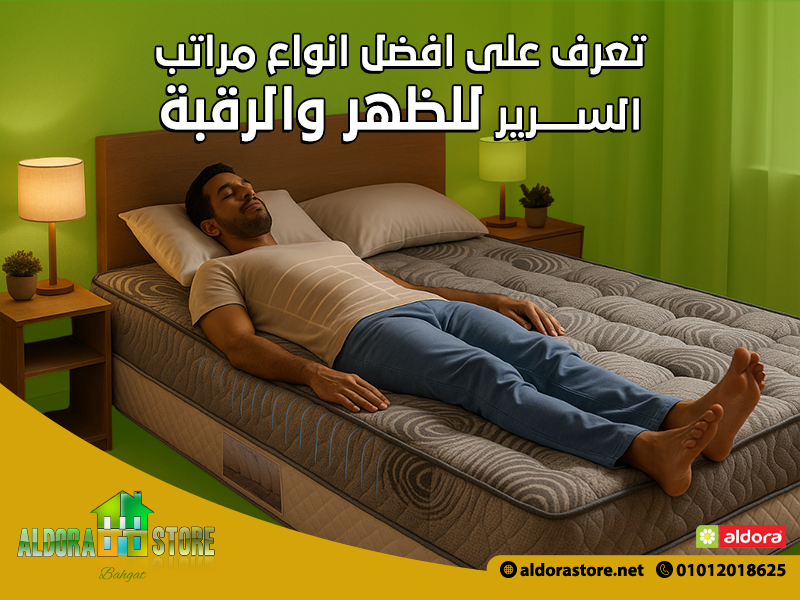 تعرف على افضل انواع مراتب السرير للظهر والرقبة