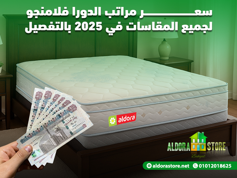 سعر مراتب الدورا فلامنجو لجميع المقاسات في 2025 بالتفصيل